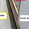 Le fusible est une pièce en caoutchouc placée sur le bord du quai pour réduire l'espace entre le quai et le tram. Le bourrelet de porte est une pièce en caoutchouc ajoutée au tram, à la hauteur de la porte, pour s'approcher le plus près du quai.