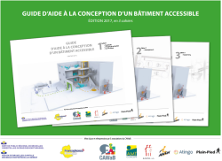 Mise à jour du Guide d'aide à la conception d'un bâtiment accessible