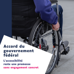 Quelle place pour l'accessibilité dans l'accord du gouvernement fédéral ? 